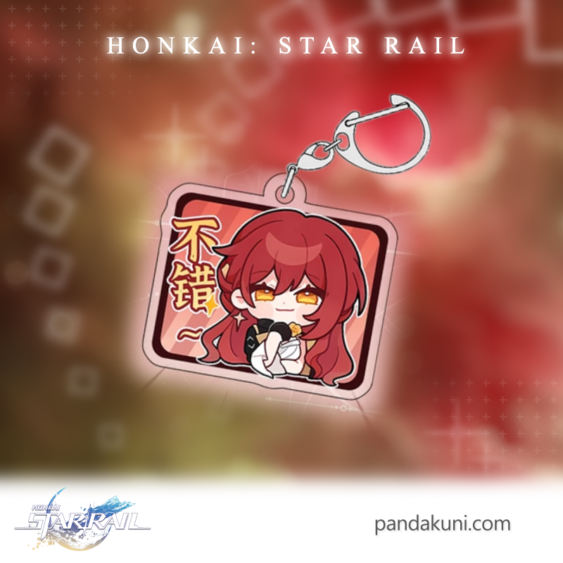 Himeko Honkai: Star Rail Keychain